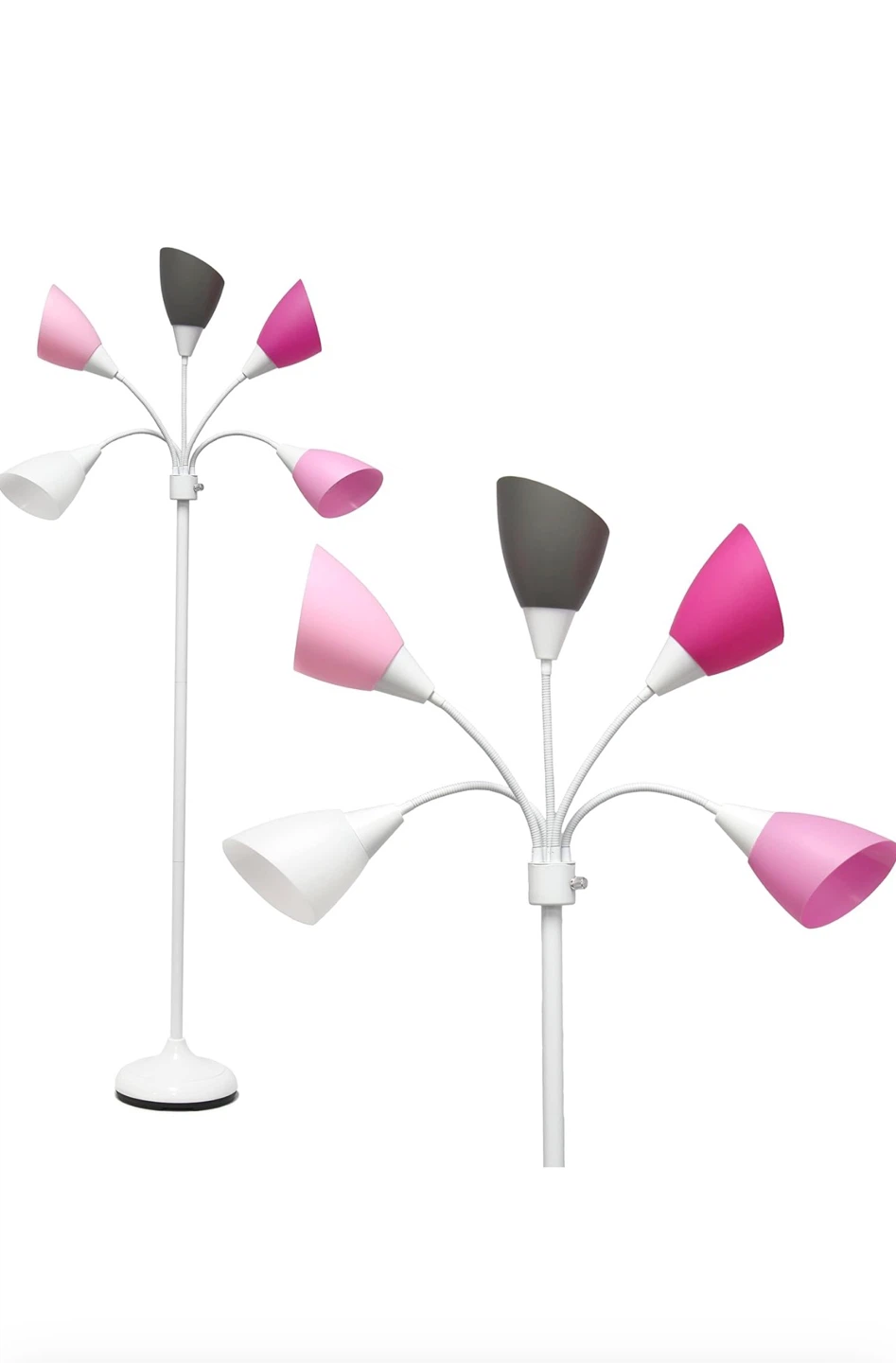 Simple Designs 5-Light Adjustable Gooseneck Floor Lamp - photo 4