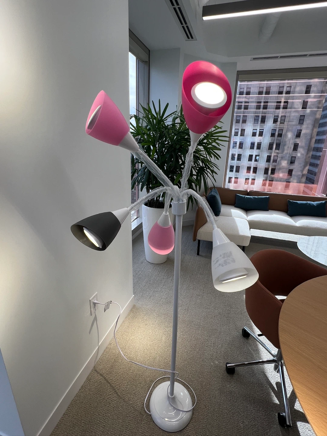 Simple Designs 5-Light Adjustable Gooseneck Floor Lamp - photo 2