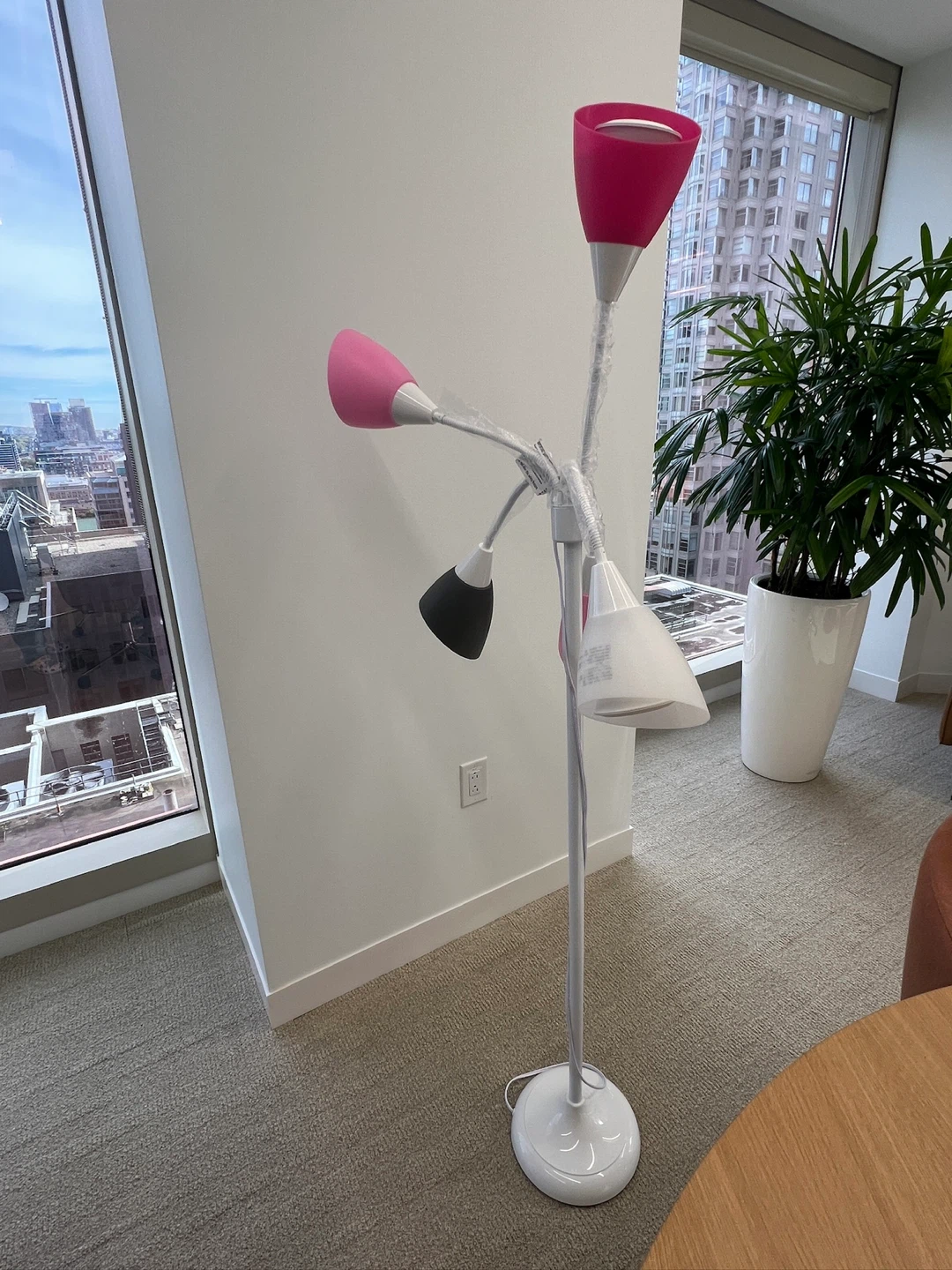 Simple Designs 5-Light Adjustable Gooseneck Floor Lamp