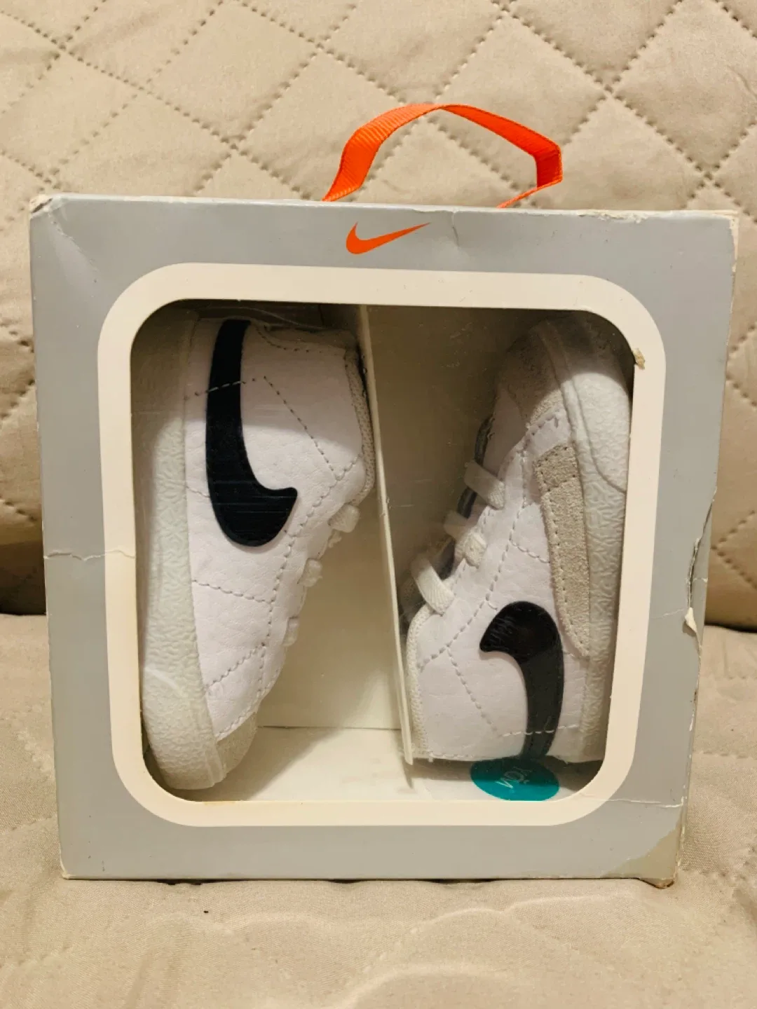 Nike Blazer Mid Baby White Black 2c DA5536 100 (3-6 Months)