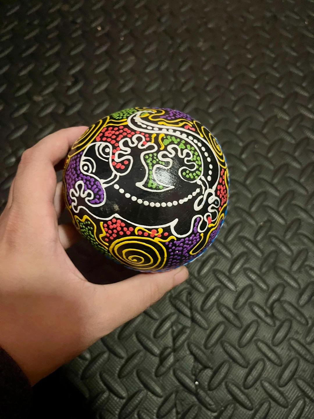 Colorful Hand-Painted Maraca - photo 2