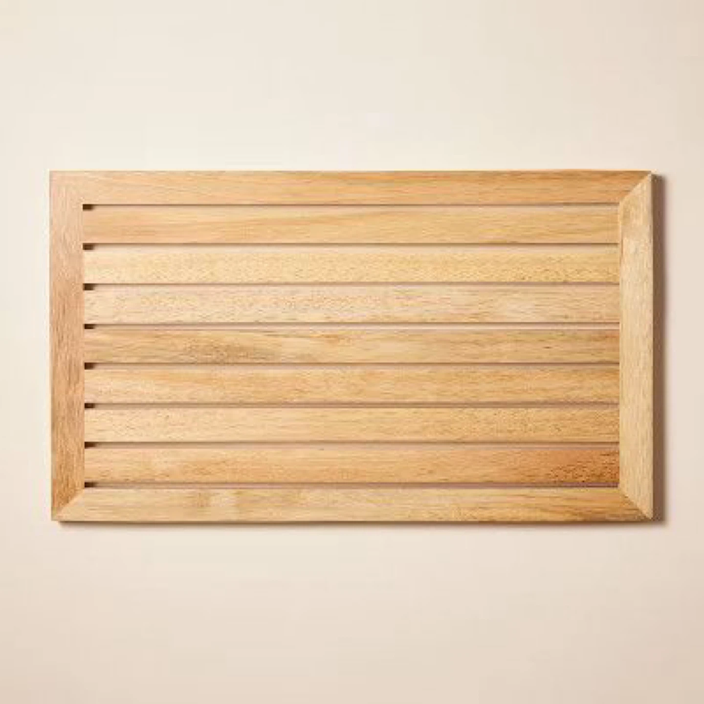 Threshold Wood Bath Mat - photo 2