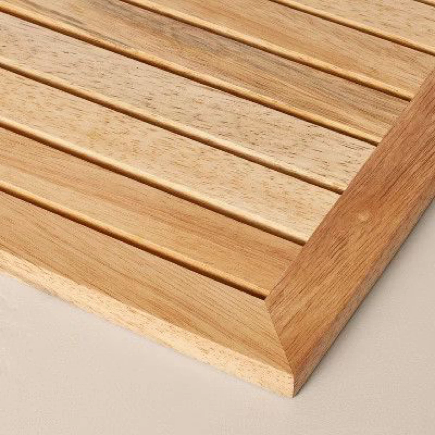 Threshold Wood Bath Mat