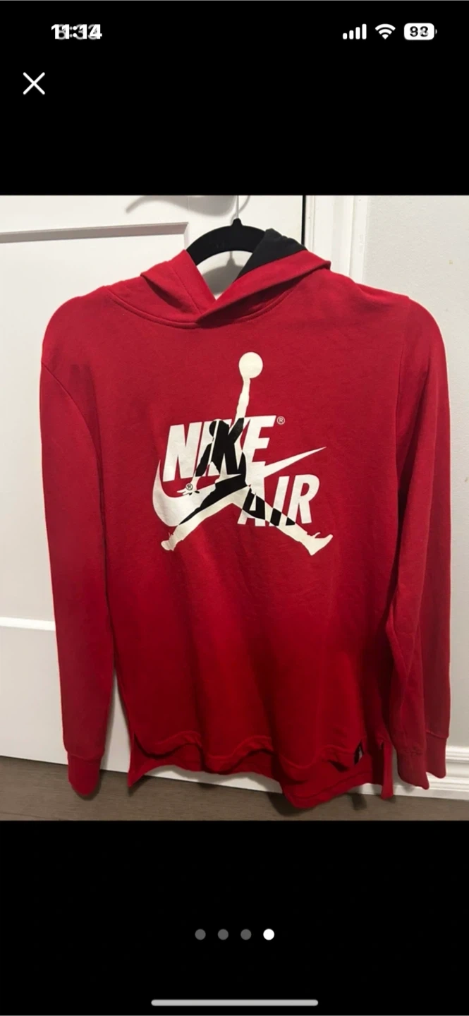 Nike Air Jordan Red Hoodie - Size XL (13-15 Yrs) - photo 3