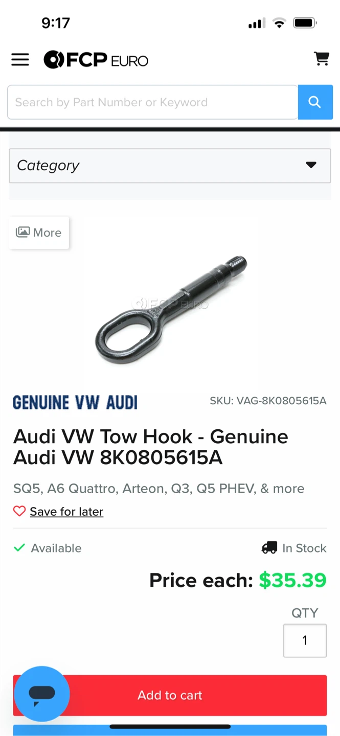 Audi Volkswagen Tow Bar - photo 2
