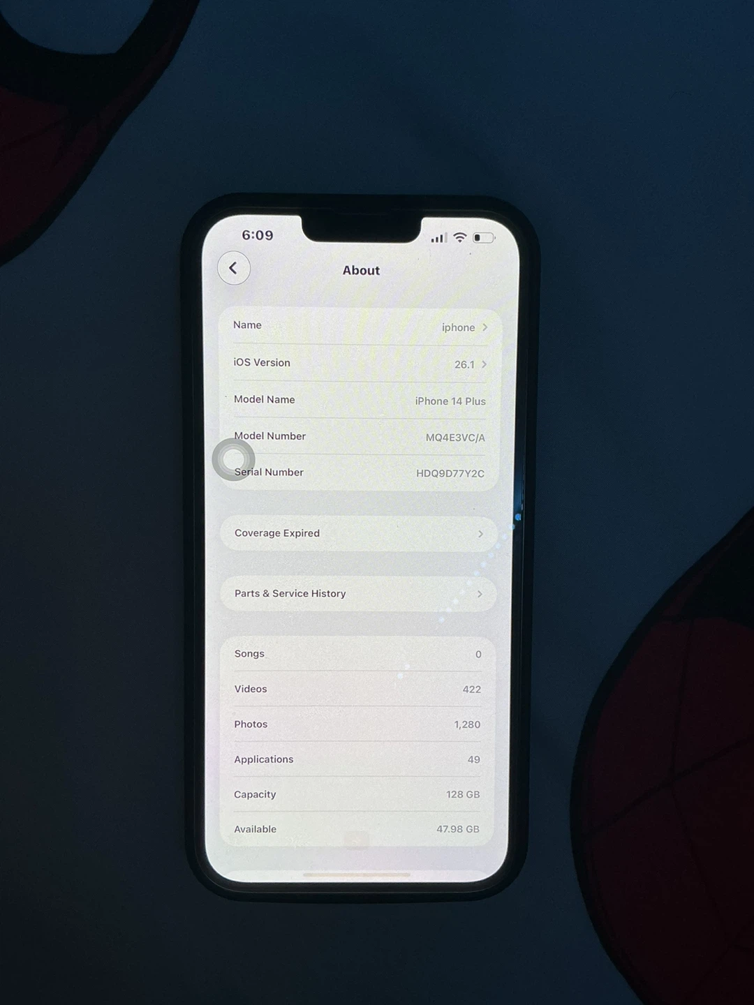 iphone 14 plus 120gb Lavender