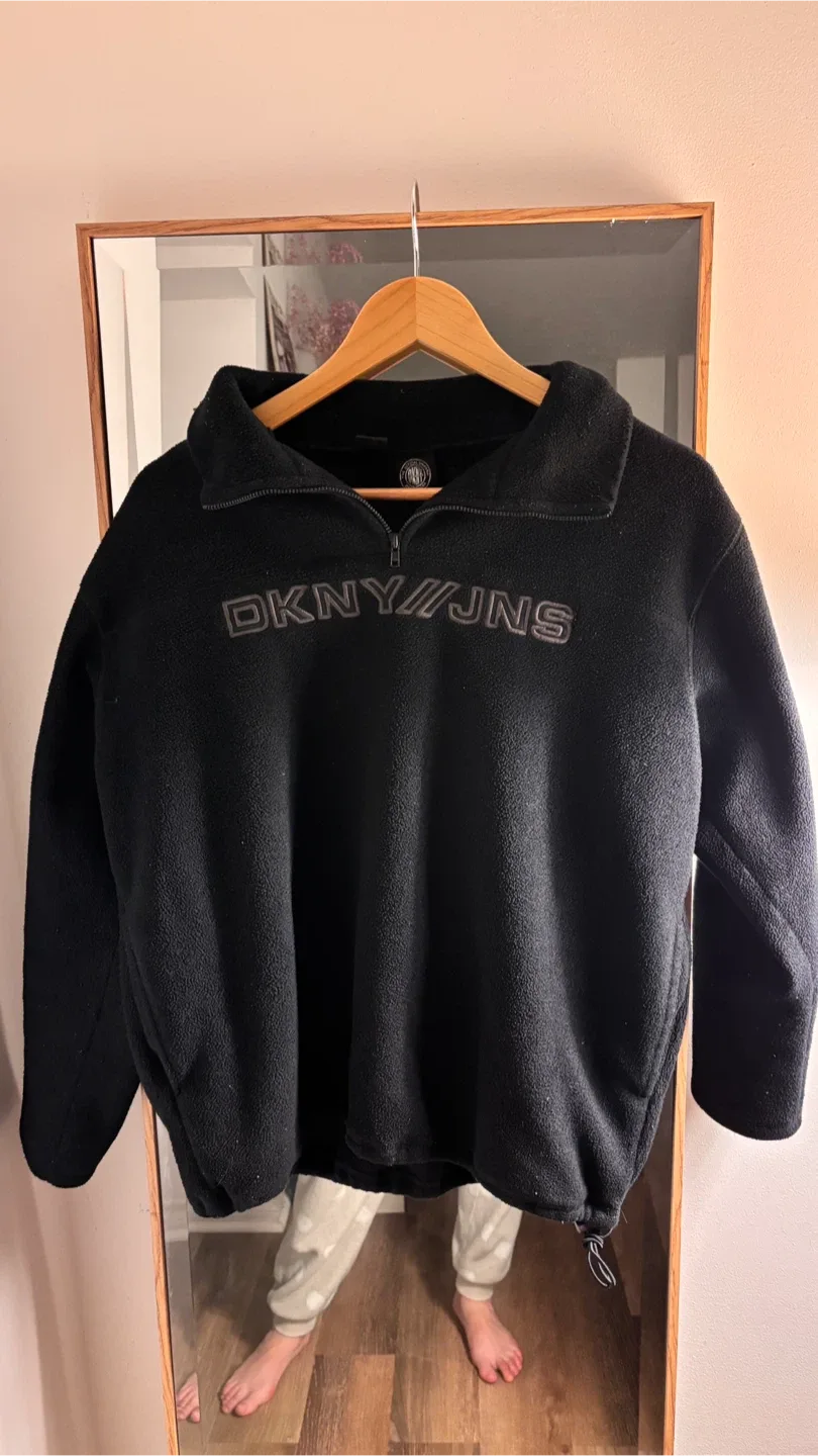 DKNY Black Fleece Pullover