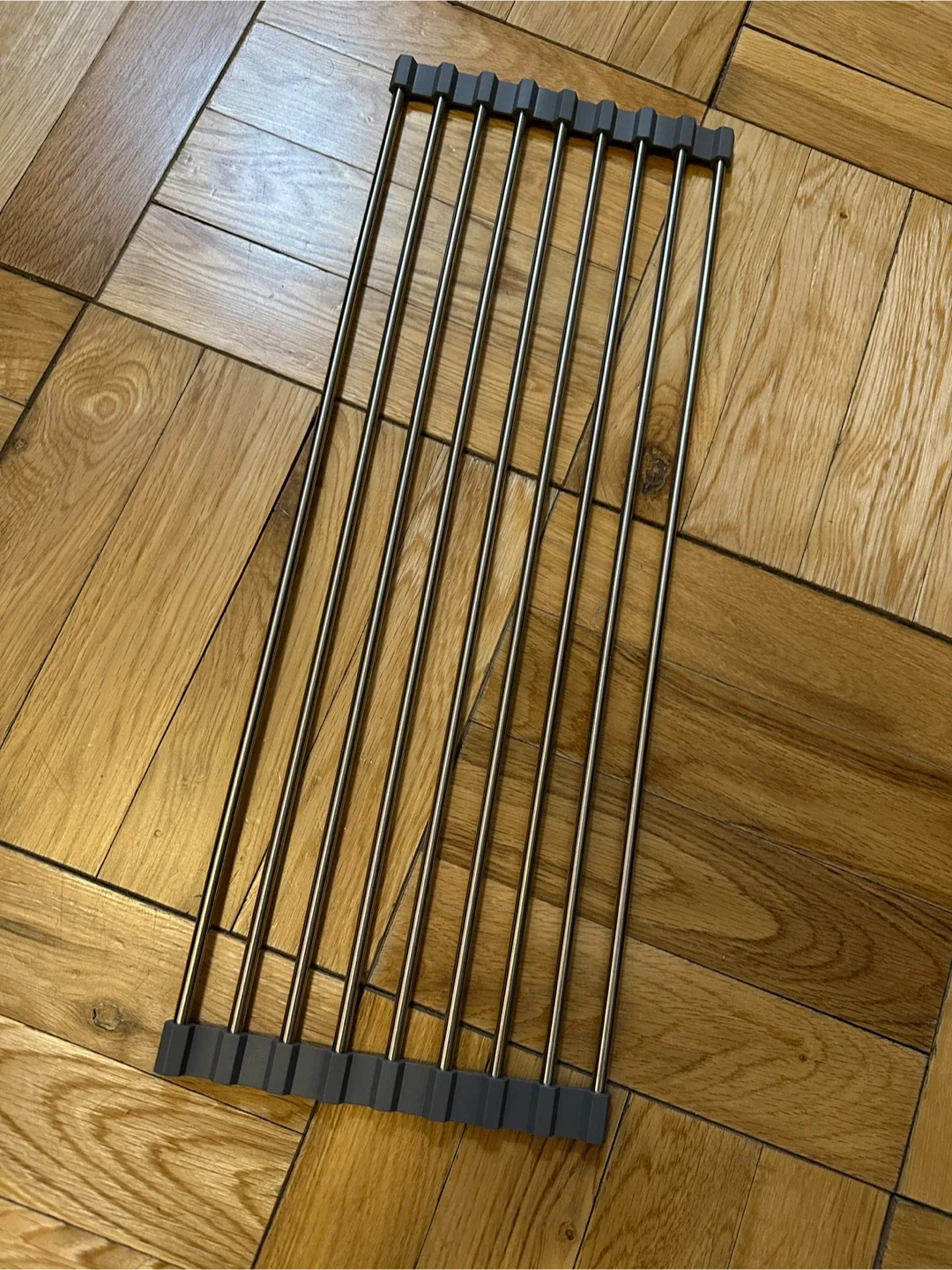 New - Roll Up Dish Drying Rack - Stainless Steel image indicator(2)