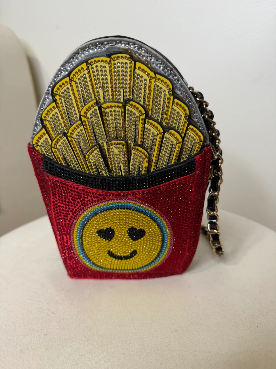 Aldo French Fries Rhinestone Crossbody Bag