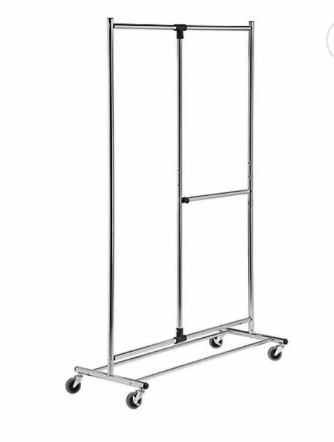 Rolling Double Rod Clothes Rack image indicator(2)