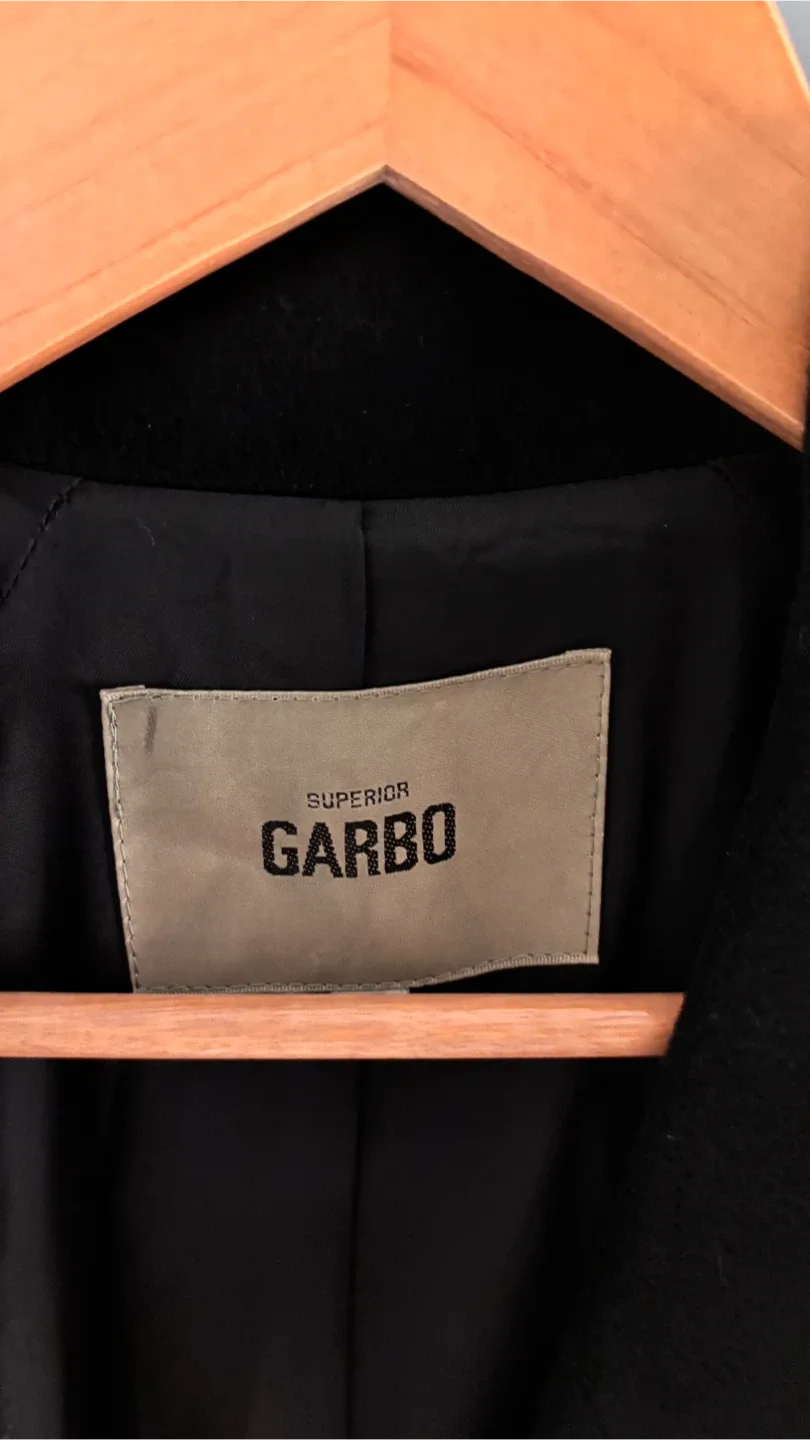 GARBO Black Cashmere Blend Coat image indicator(3)