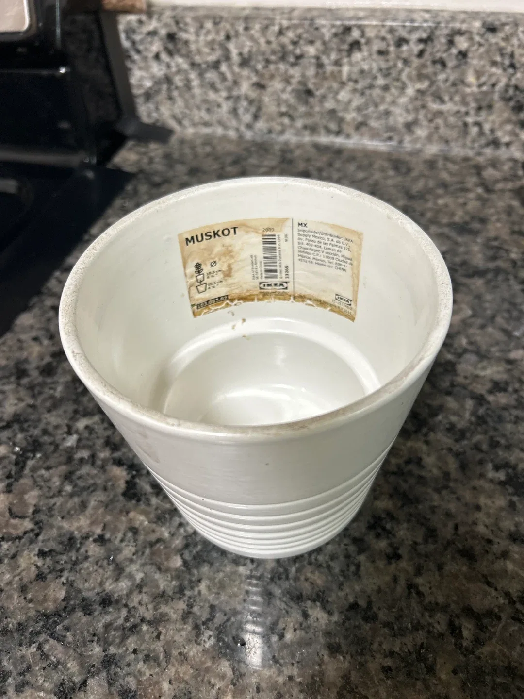 IKEA MUSKOT Flower Pot - White 🥕🥕🥕 image indicator(2)