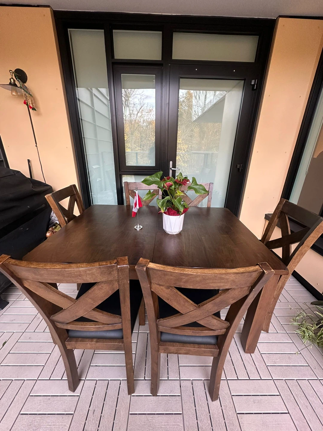Wooden Dining Table with 6 Chairs - photo 3