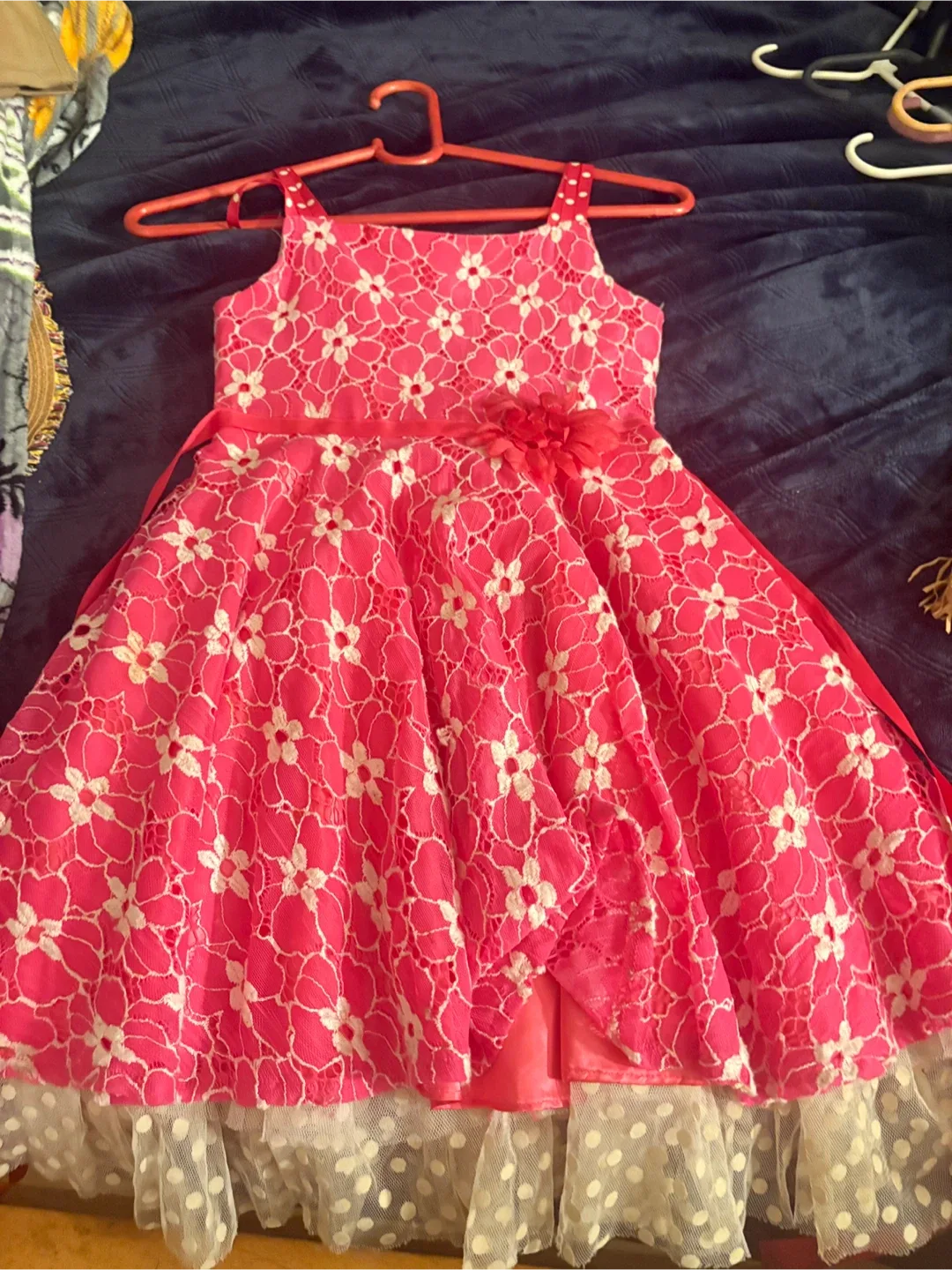 Pink & White Lace Dress