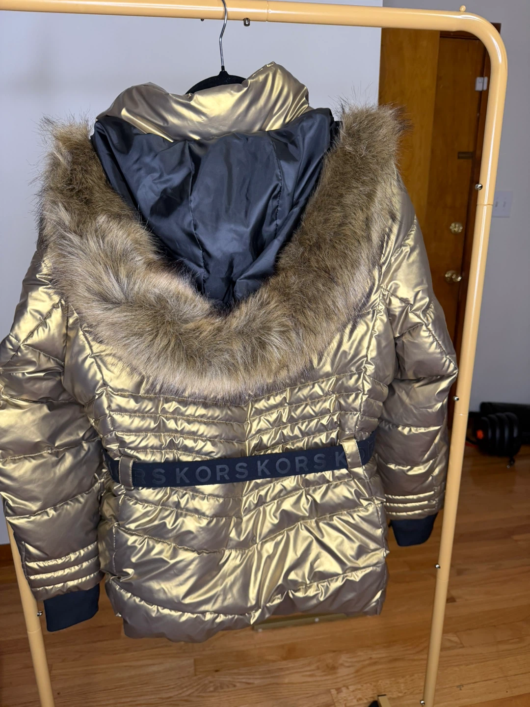 Michael Kors Gold Puffer Jacket - photo 2