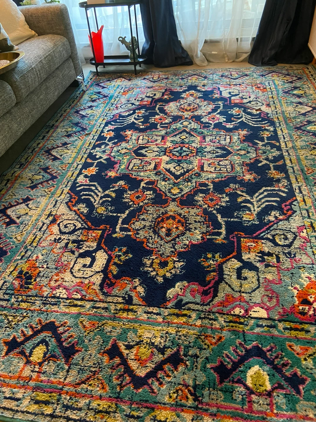 Teal And Blue Rug - photo 3
