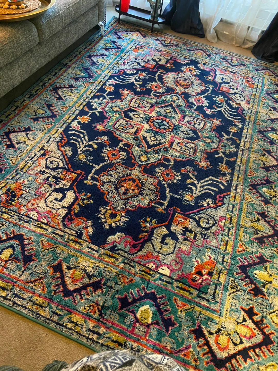 Teal And Blue Rug - photo 2