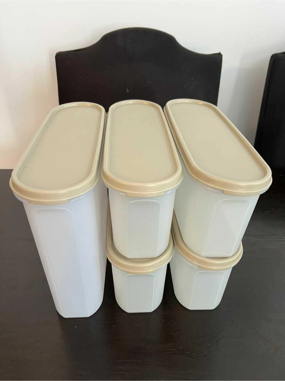 Set of (5) Tupperware Brand Modular Mates Storage Containers Set