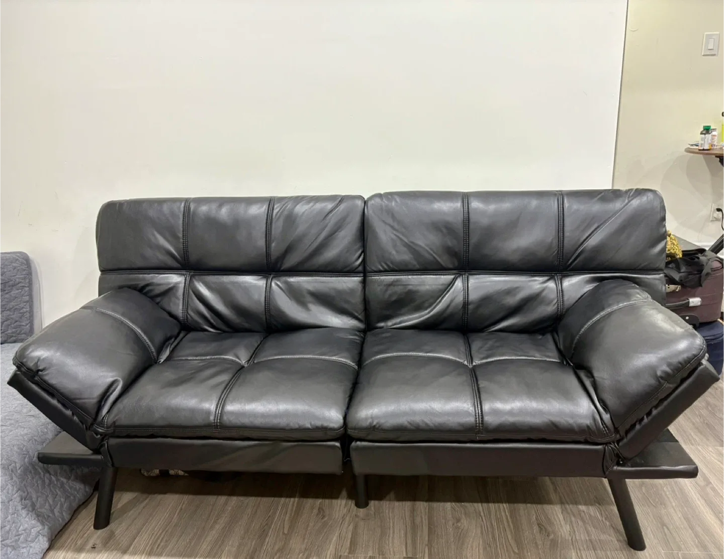 Black Futon Sofa Bed - Like New! image indicator(4)