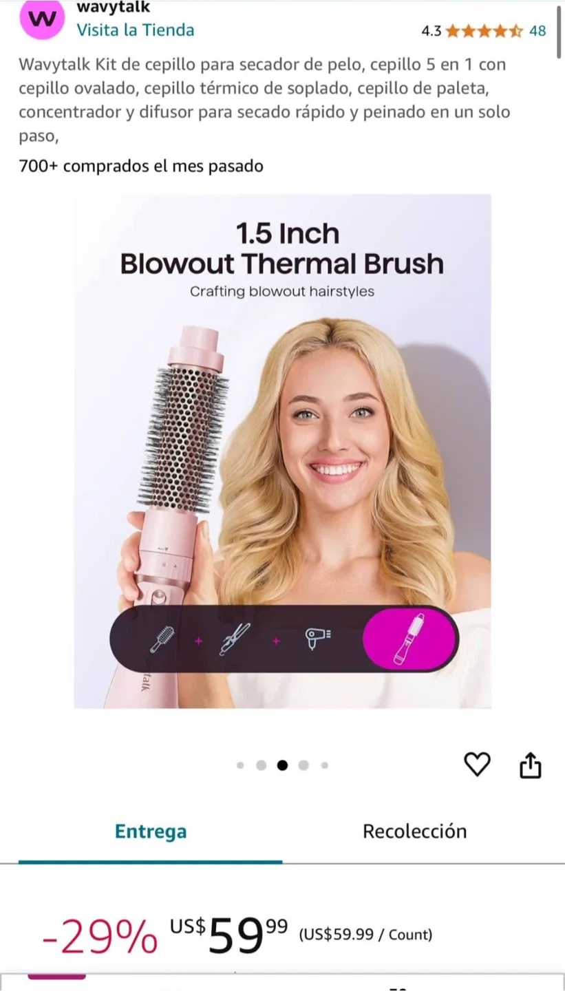 Wavytalk Hair Dryer Brush Kit image indicator(3)