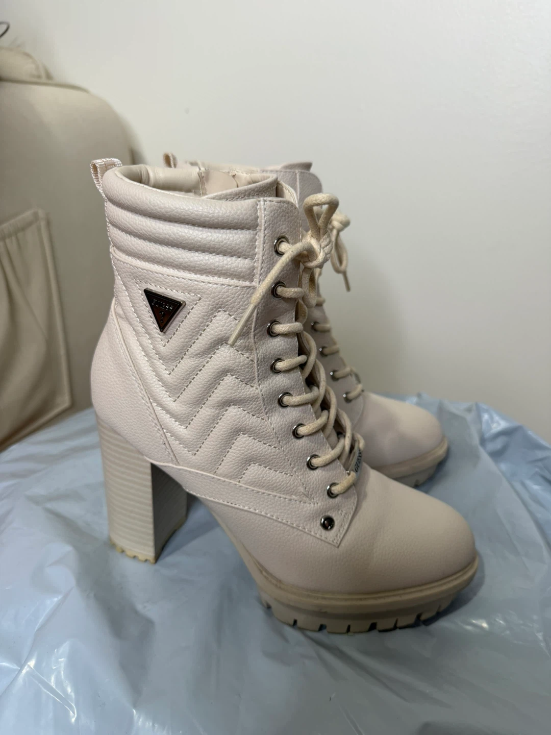 Guess Women's Heeled Combat Boots - photo 3