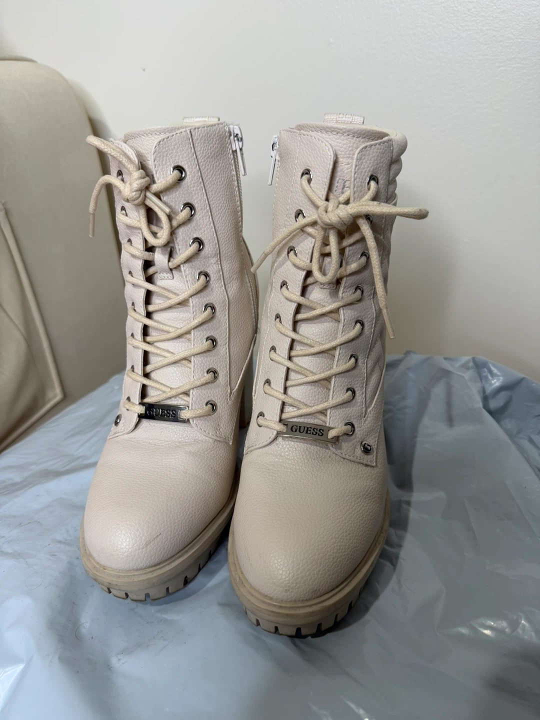 Guess Women's Heeled Combat Boots