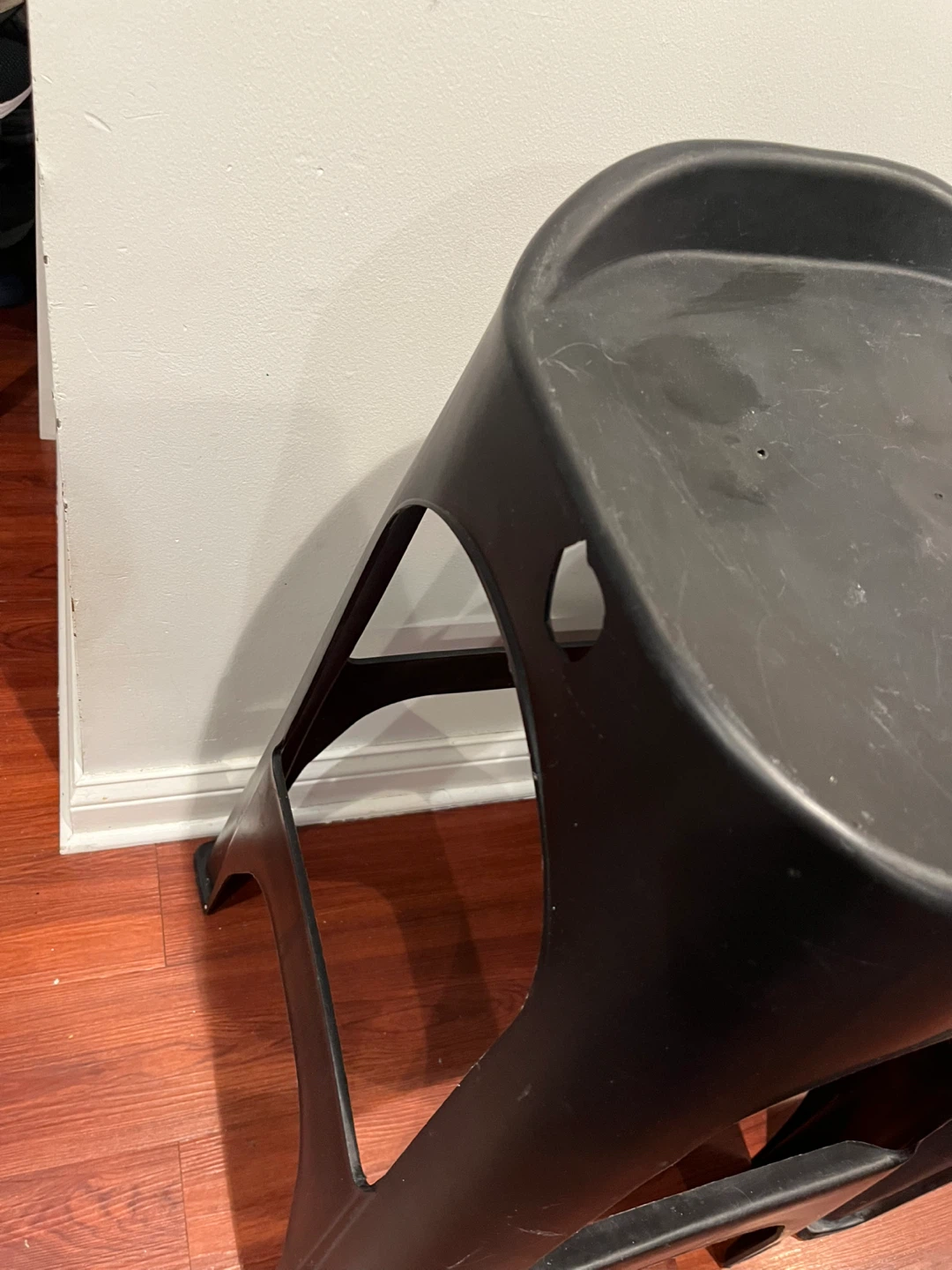 🥕Set of 2 Black Plastic Bar Stools #gifting - photo 4