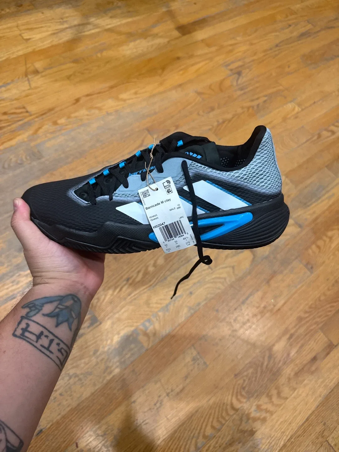 Adidas Barricade M Clay Tennis Shoes size 10.5 image indicator(6)