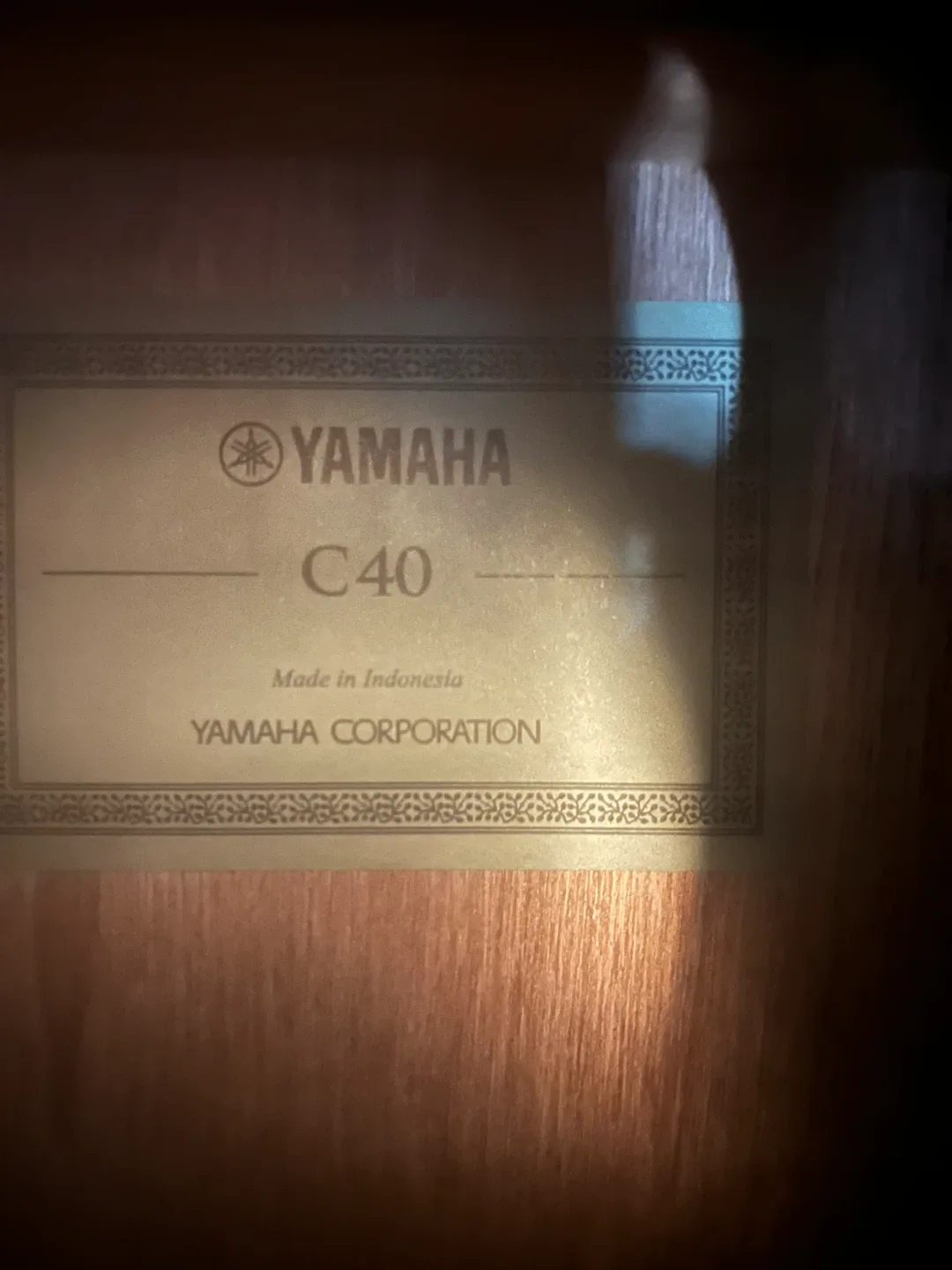 Yamaha c40 acoustic guitar image indicator(5)