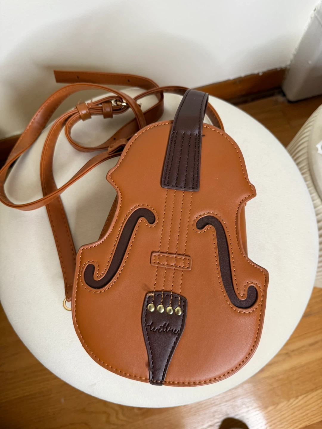 Violin Shaped Crossbody Bag