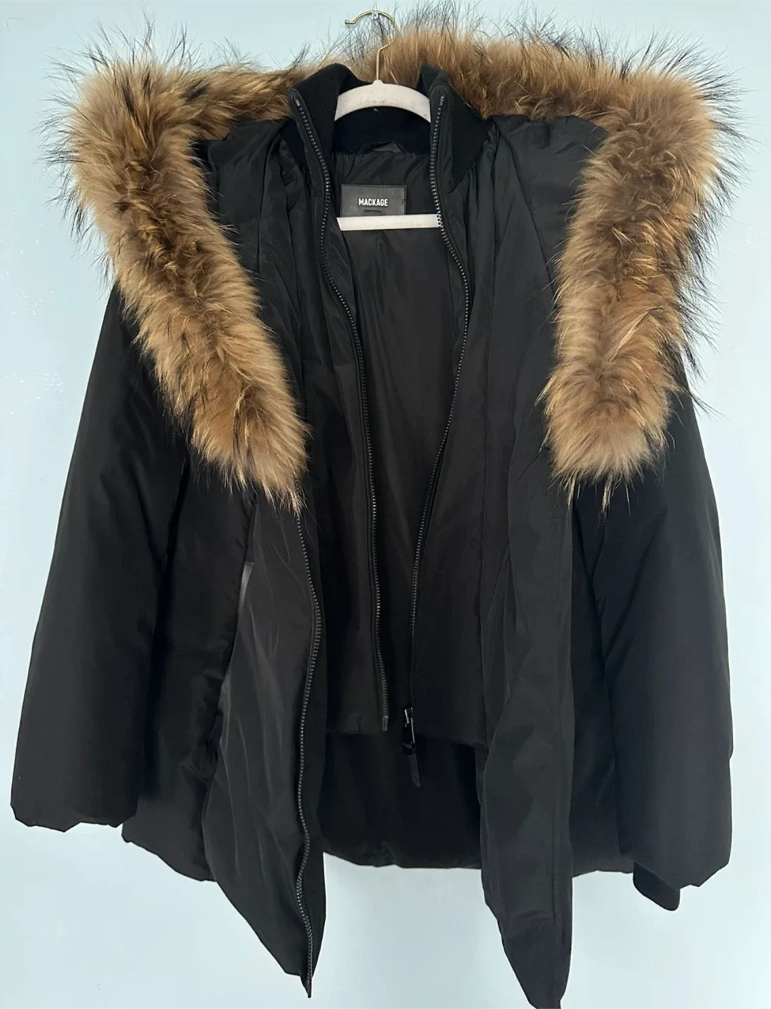 Mackage Black Winter Jacket Size M image indicator(2)