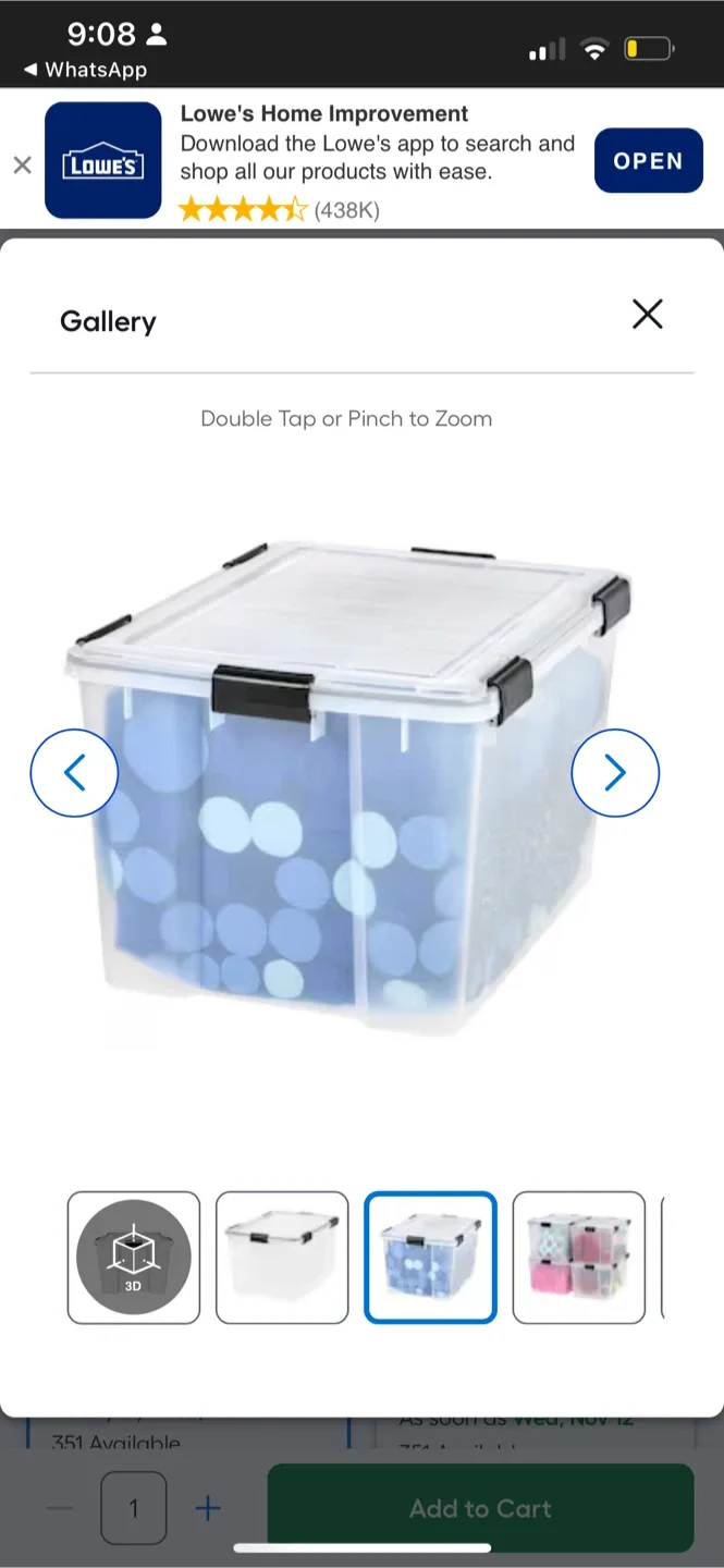 IRIS WeatherPro Large 18.5 -Gallons ( 74 -Quarts ) image indicator(4)