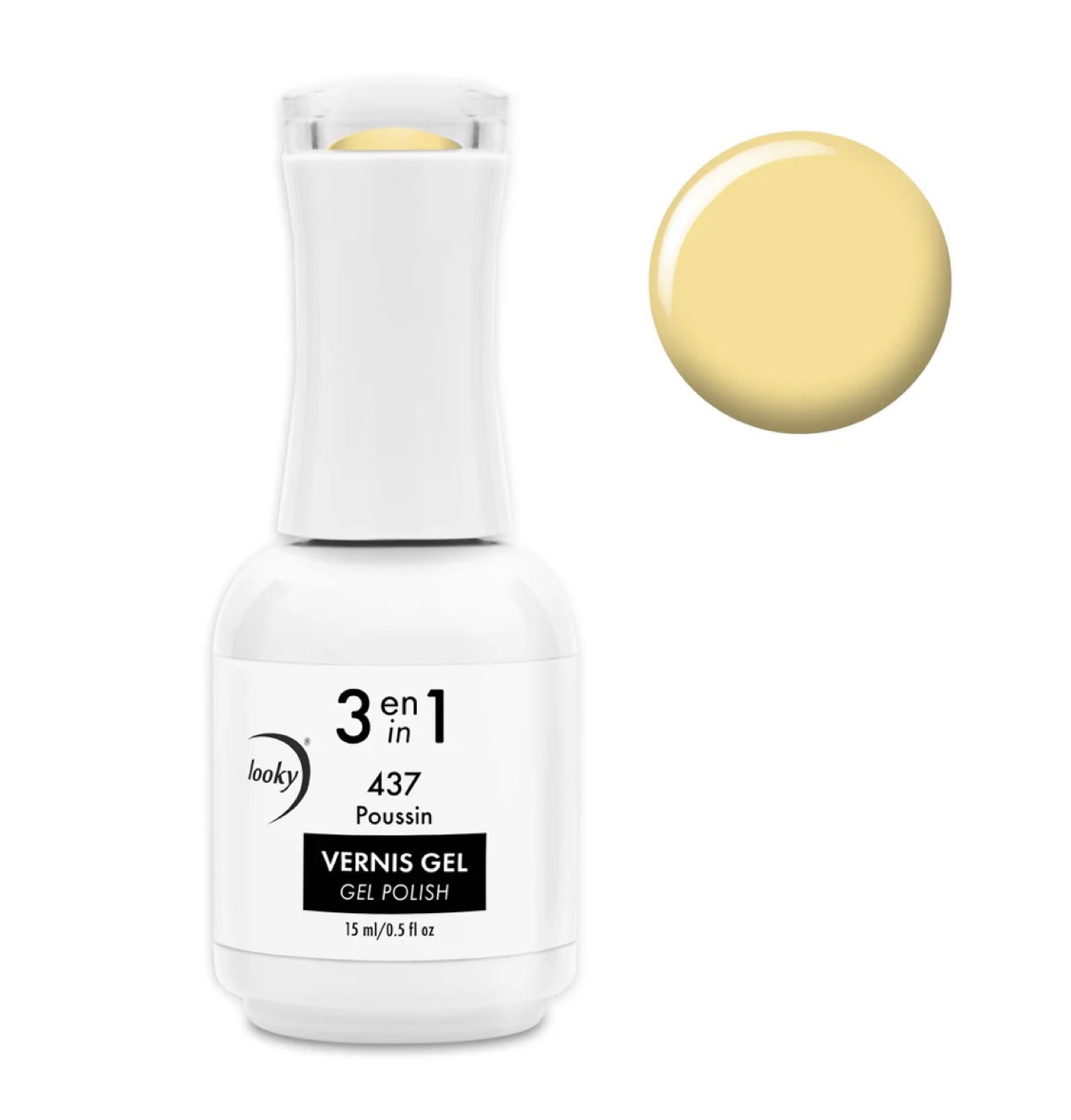 Looky 3 en 1 Vernis Gel Polish - Poussin 437
