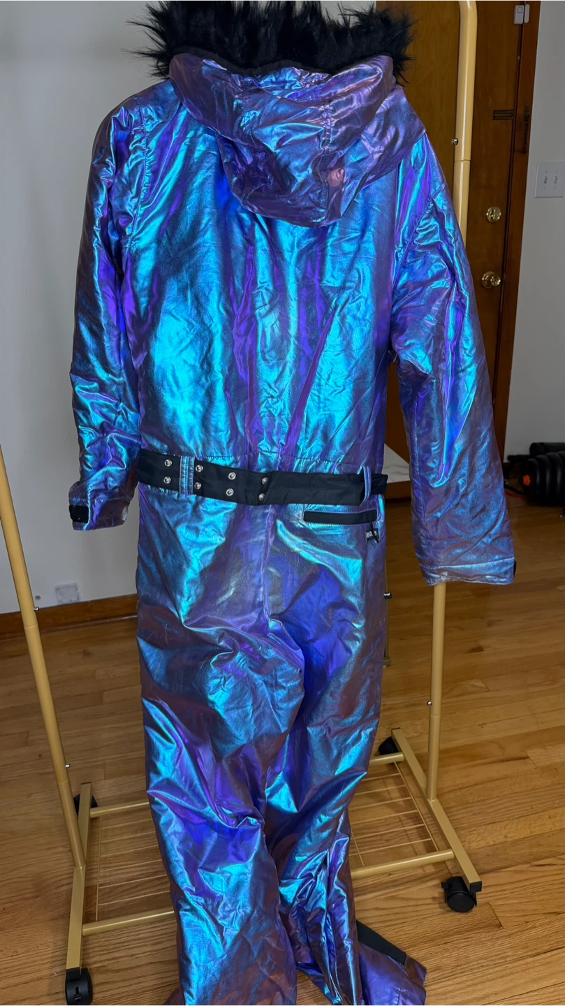 Typsy elves Wolves Snowsuit, Metallic Blue - photo 2