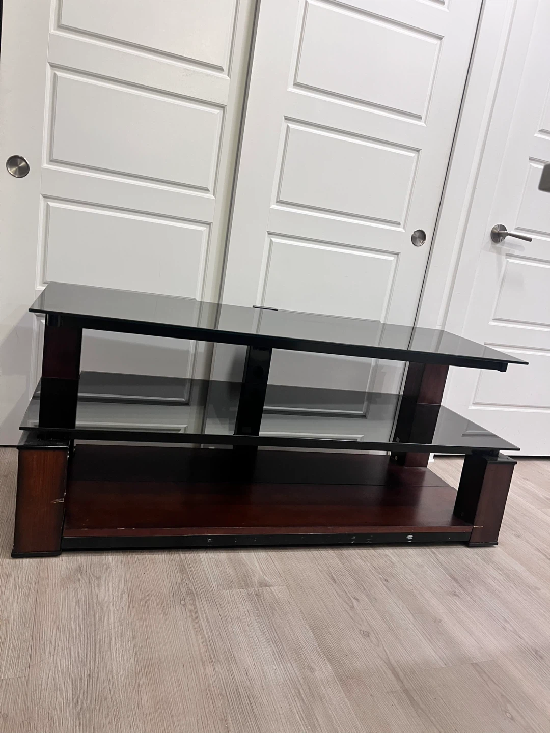 Glass and Wood TV Stand - 52 inches - photo 2