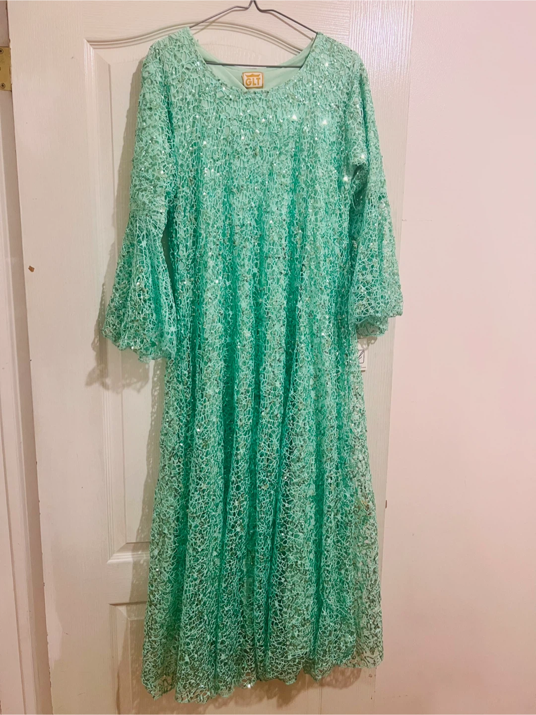 GLT Mint Green Sequin Dress