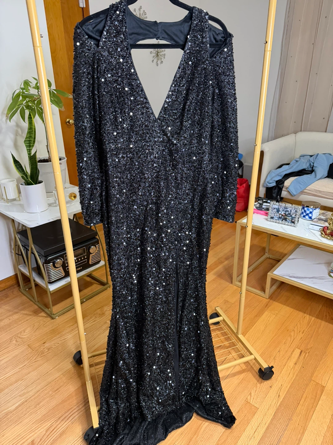 Sequin Black Formal Dress - photo 2