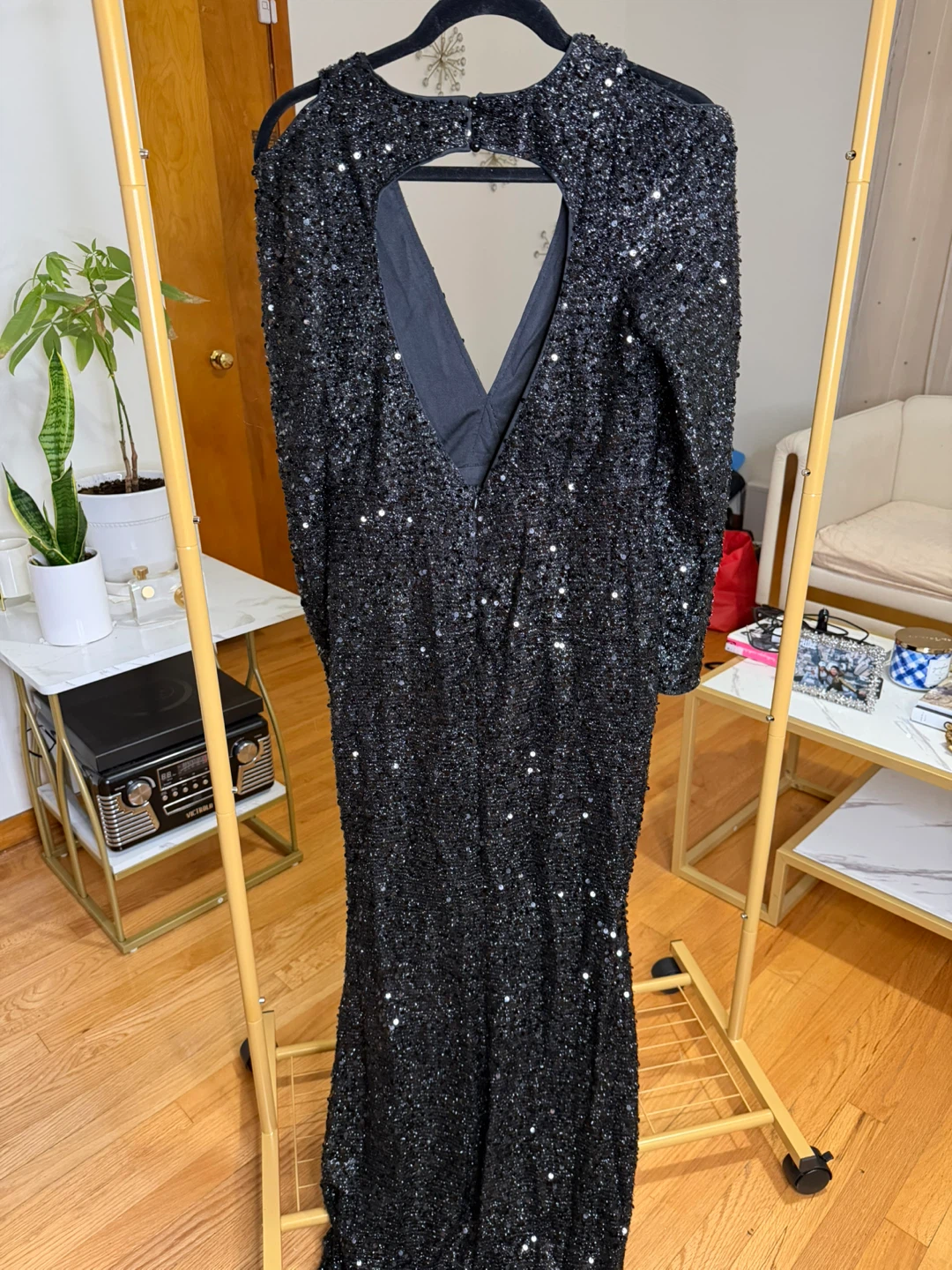 Sequin Black Formal Dress - photo 3