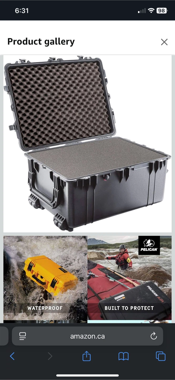 Pelican Air Case  model 1630   32  x 25 x 18. inches