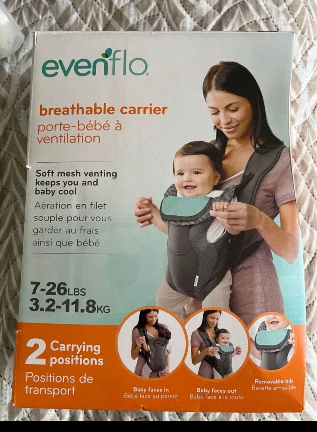 Evenflo Breathable Baby Carrier - Grey