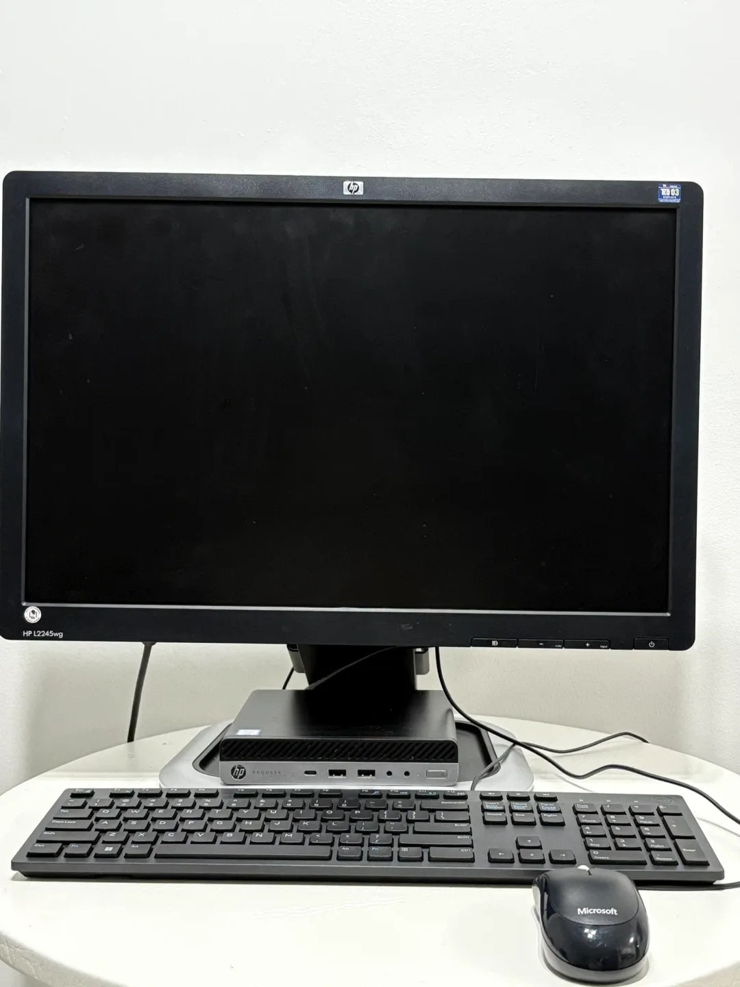 HP ProDesk Mini PC, Monitor, Keyboard & Mouse