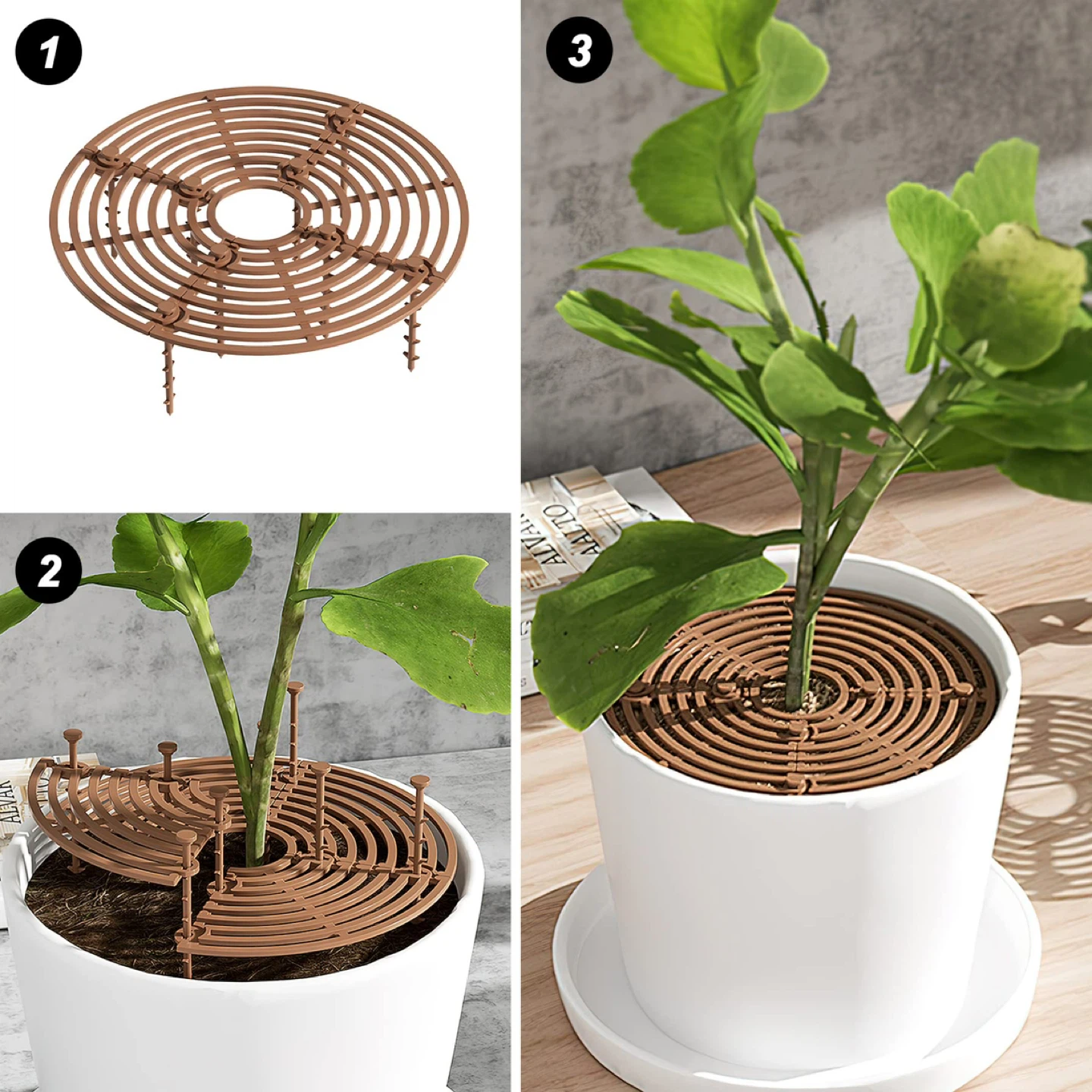 Plant Pot Soil Cover Protector 19cm diameter - photo 3