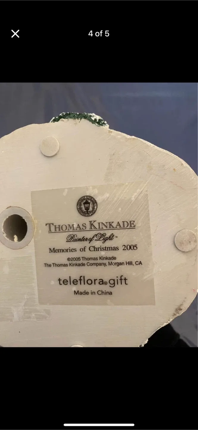 Thomas Kinkade Memories of Christmas 2005 image indicator(3)