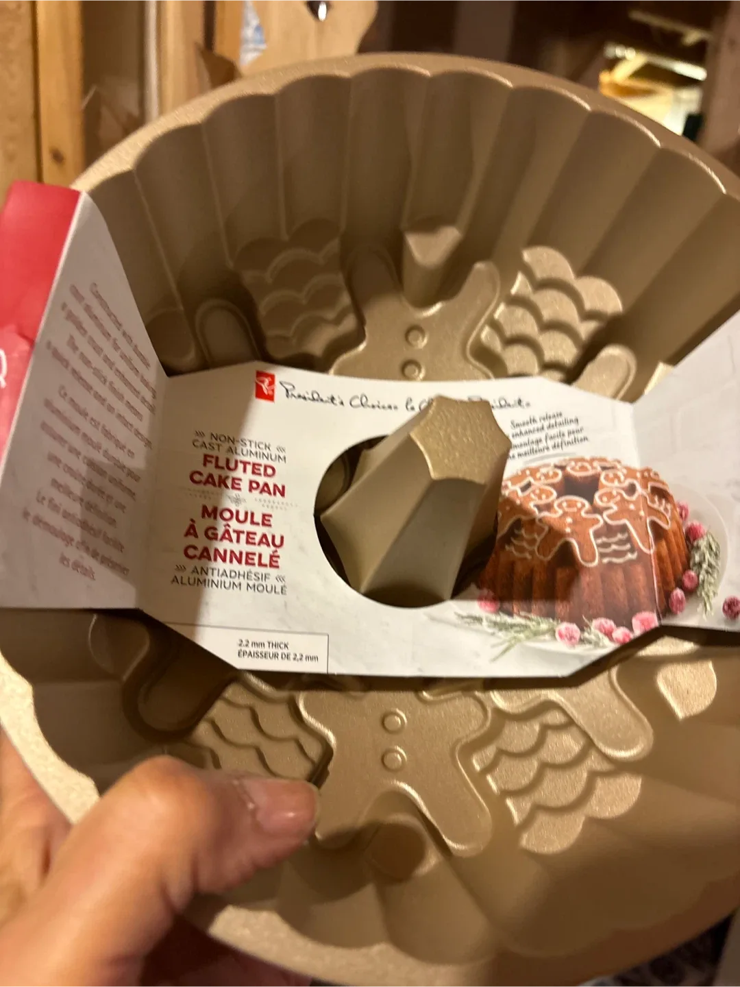 President's Choice Fluted gingerbread Cake Pan - New in Box! image indicator(2)