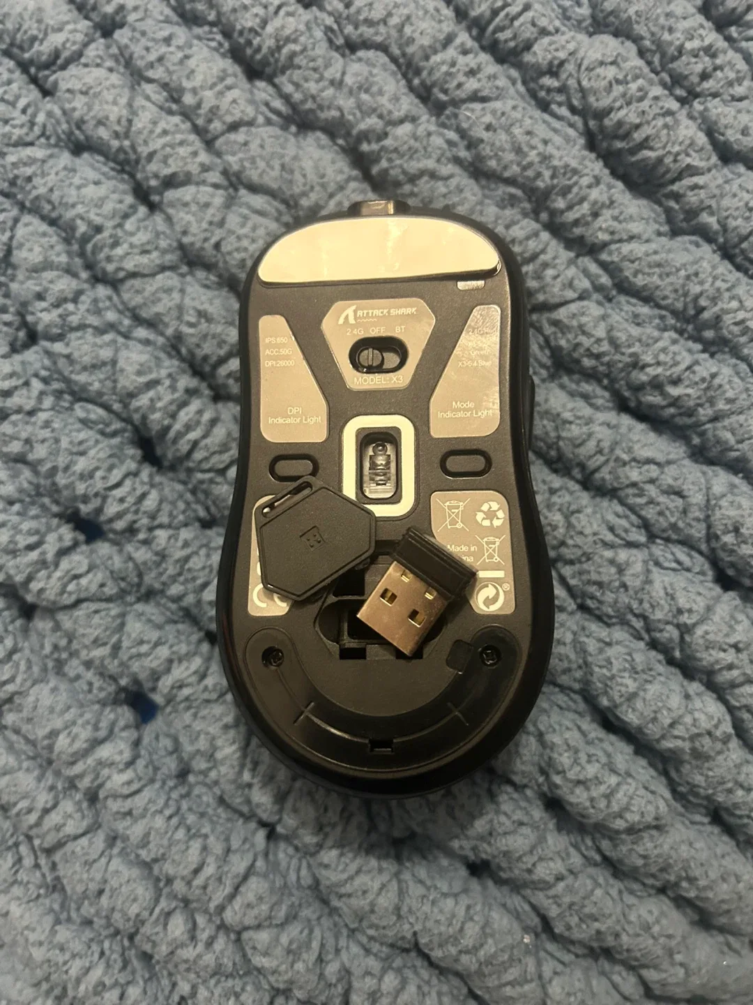 Attack shark gaming wireless mouse usb image indicator(6)