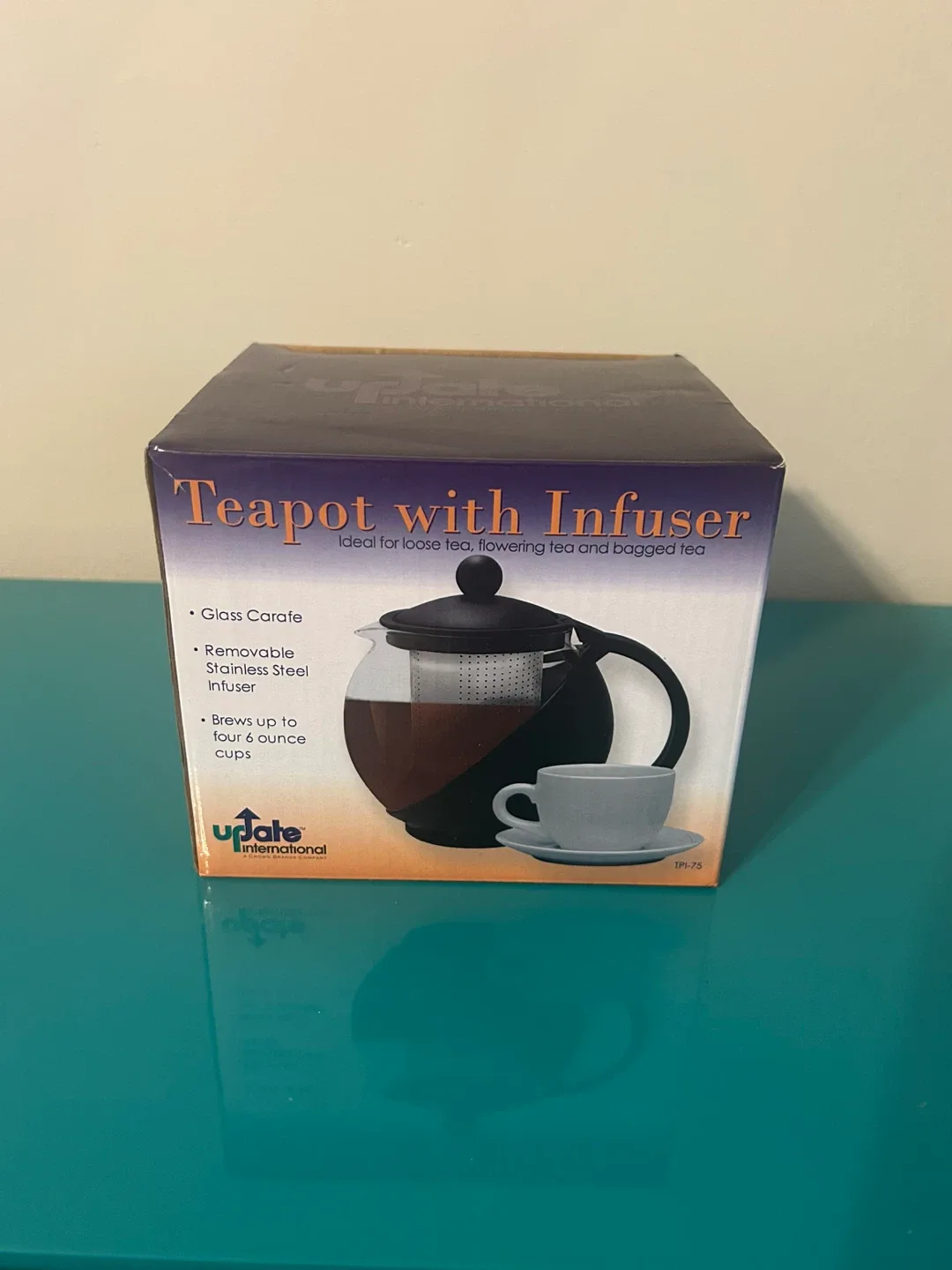NEW Glass Teapot with Infuser – 4 Cup Capacity
