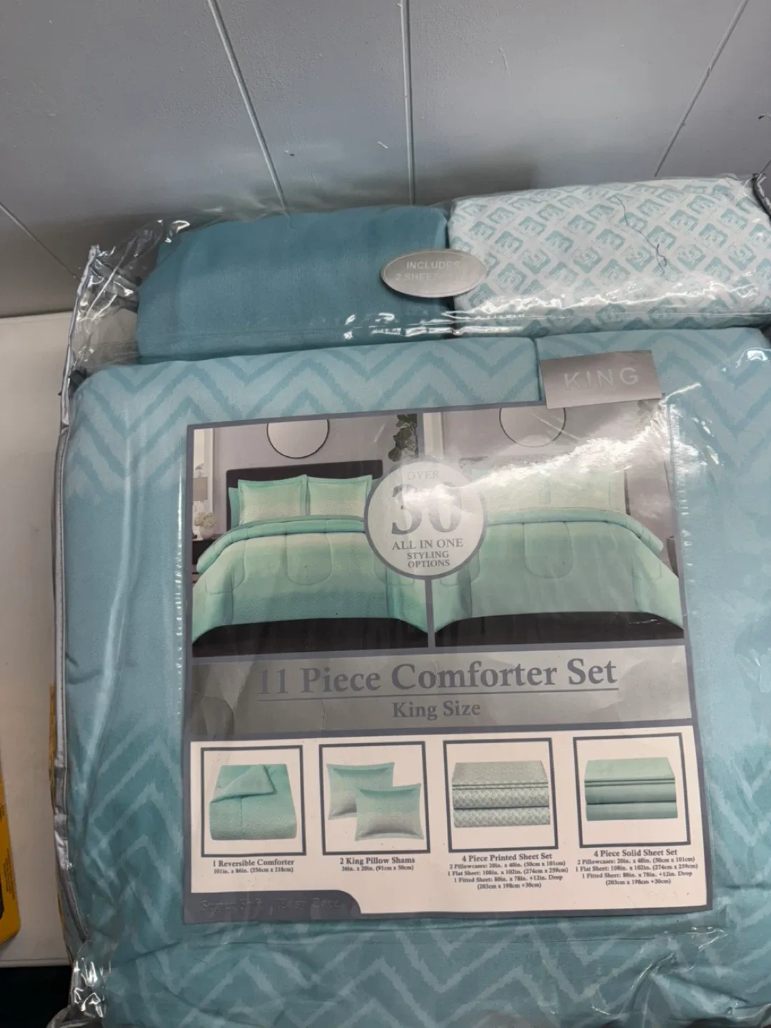 King Size 11 Piece Comforter Set - New thumbnail