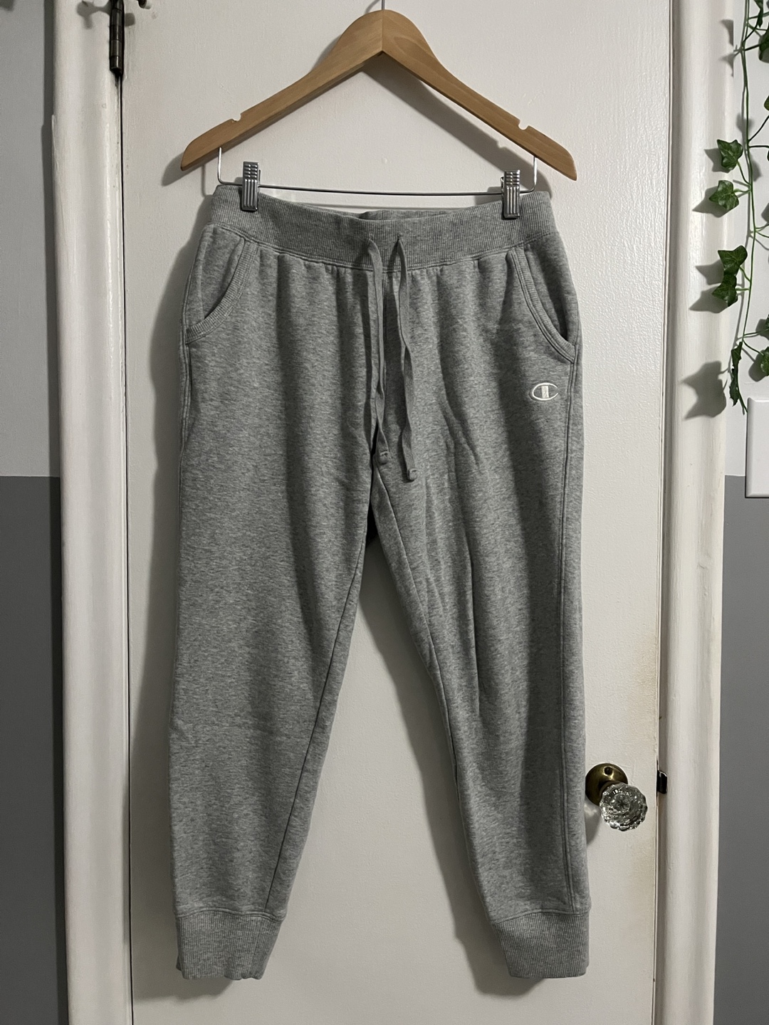 Champion Grey Sweatpants - Small