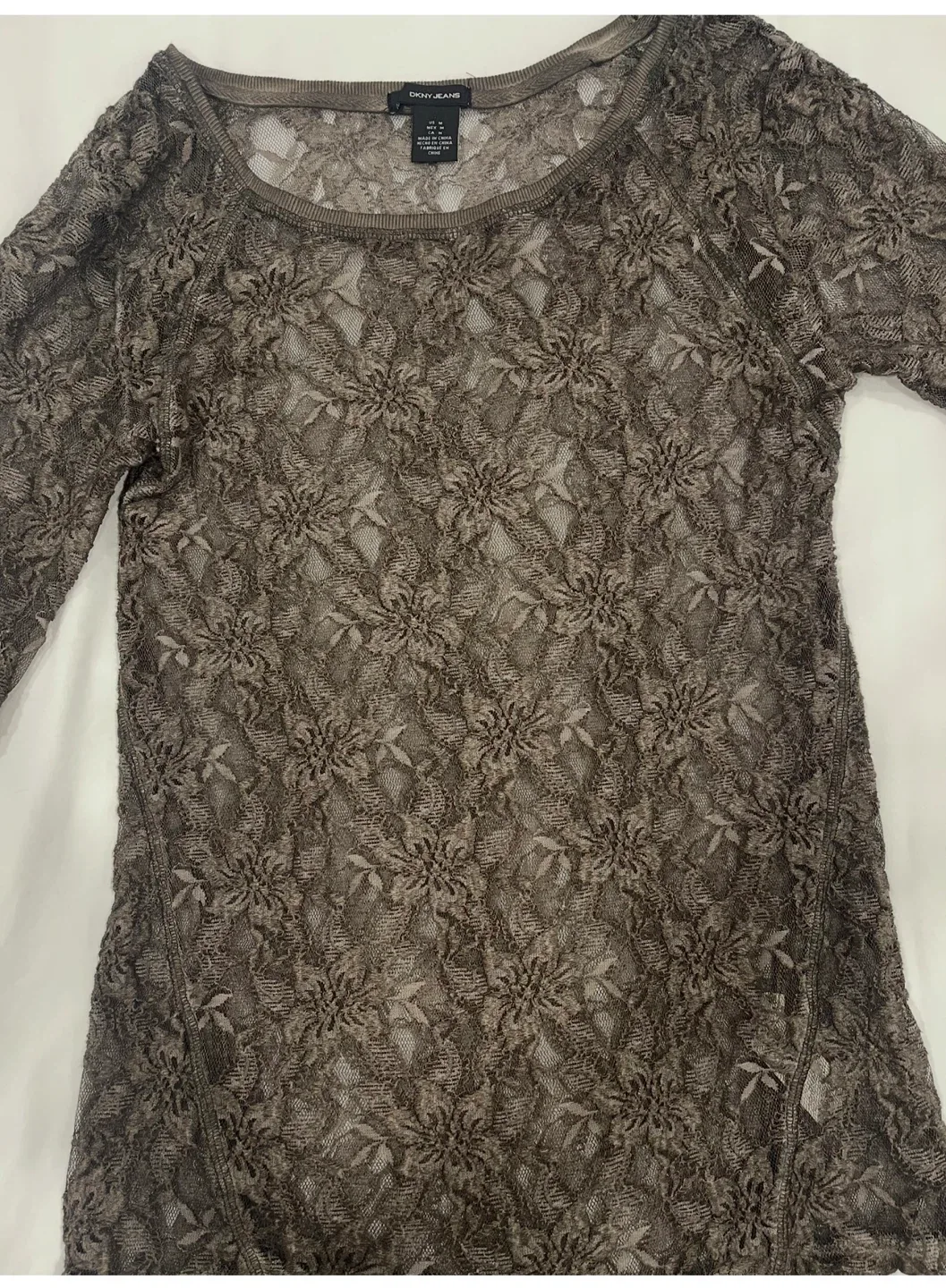 Lace Top 🥕Green Size M image indicator(2)