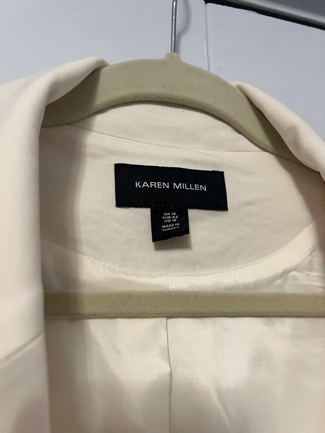 Cream Floral Blazer - Size US 10 - photo 4